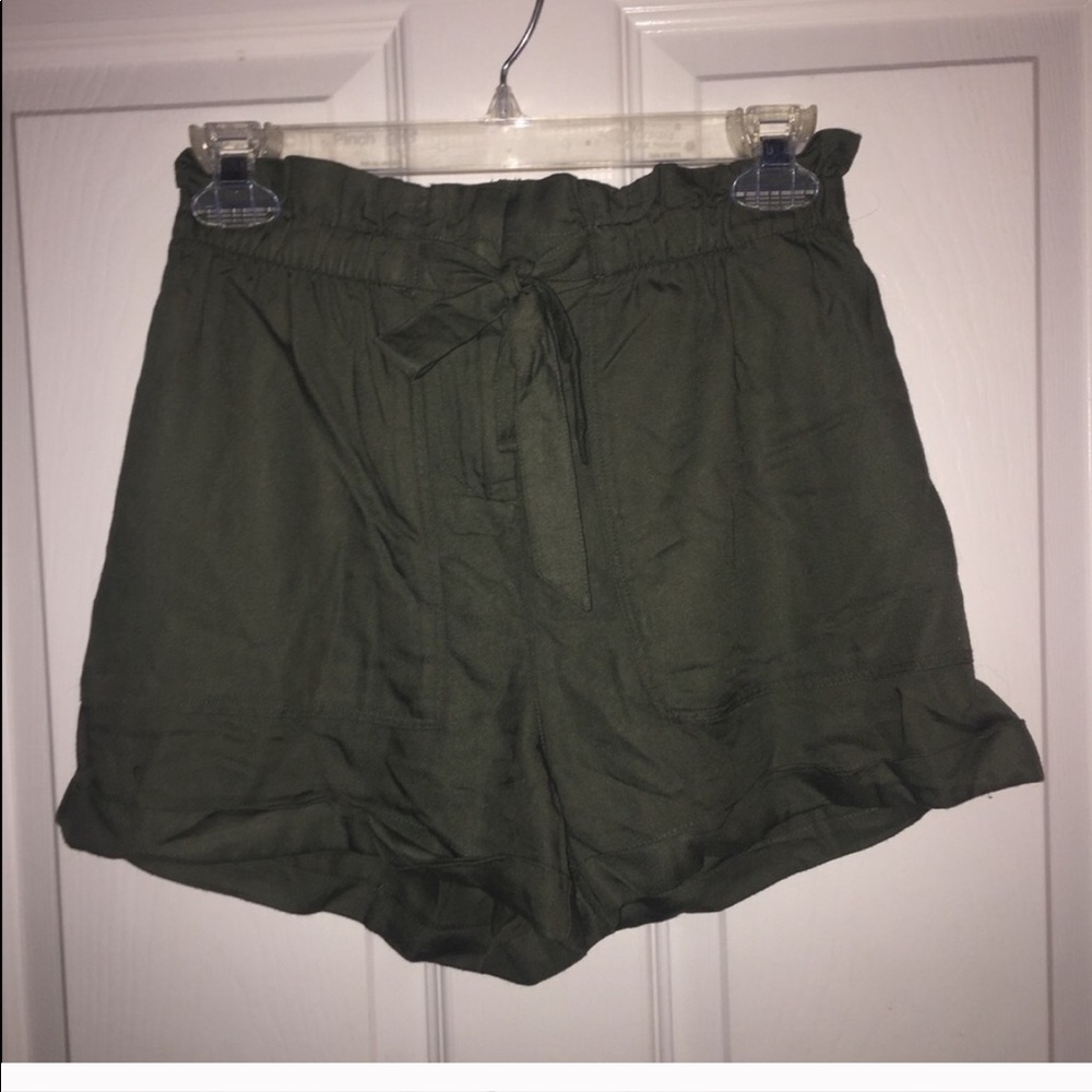 Tie Front Soft Shorts Hollister